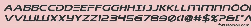 Singaporeslingexpandital Font – Black Fonts on Pink Background