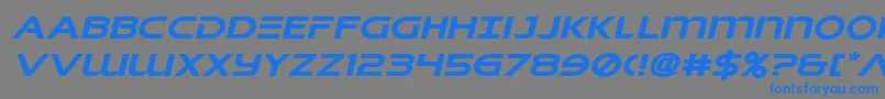 Singaporeslingexpandital Font – Blue Fonts on Gray Background