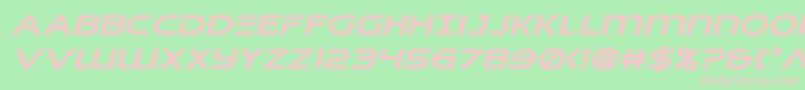 Singaporeslingexpandital Font – Pink Fonts on Green Background