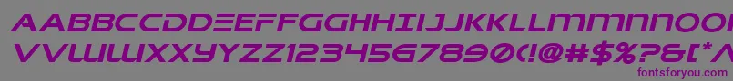 Singaporeslingexpandital Font – Purple Fonts on Gray Background