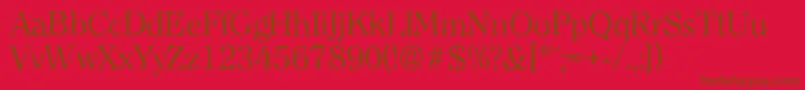 ClearfaceantiqueRegular Font – Brown Fonts on Red Background