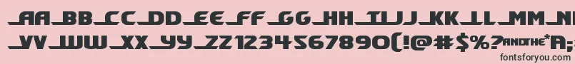 Shiningheraldexpand Font – Black Fonts on Pink Background