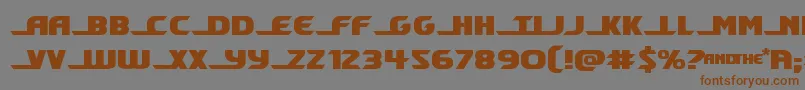 Shiningheraldexpand Font – Brown Fonts on Gray Background