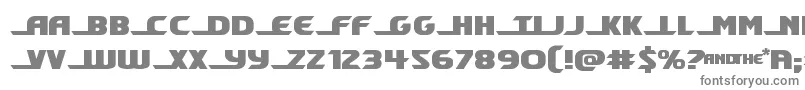 フォントShiningheraldexpand – 白い背景に灰色の文字