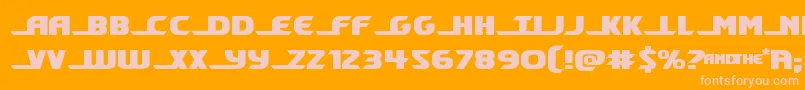 fuente Shiningheraldexpand – Fuentes Rosadas Sobre Fondo Naranja