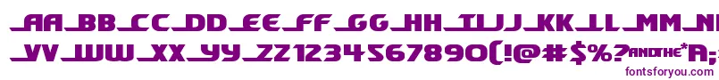 Shiningheraldexpand Font – Purple Fonts on White Background