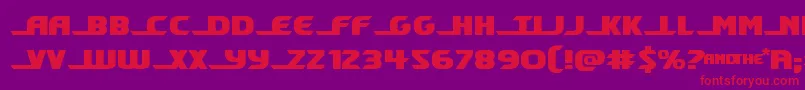 Shiningheraldexpand Font – Red Fonts on Purple Background