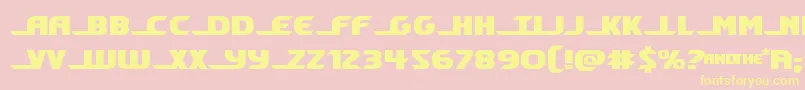 Shiningheraldexpand Font – Yellow Fonts on Pink Background