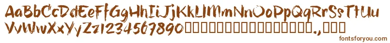 HillbellyTrial Font – Brown Fonts