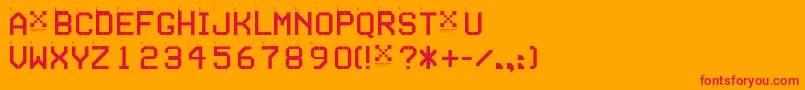 Seriesa ffy Font – Red Fonts on Orange Background