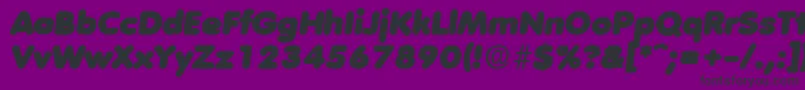 VolkswagenHeavyita Font – Black Fonts on Purple Background