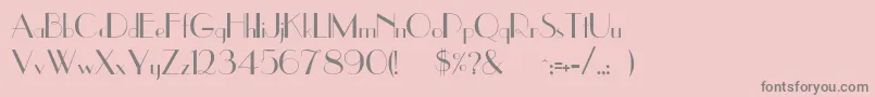 Rsuppereastside Font – Gray Fonts on Pink Background