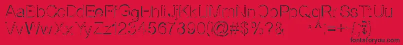 Nothernbooksale Font – Black Fonts on Red Background