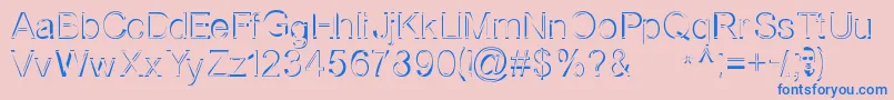 Nothernbooksale Font – Blue Fonts on Pink Background