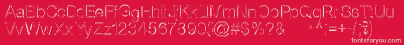 Nothernbooksale Font – Pink Fonts on Red Background