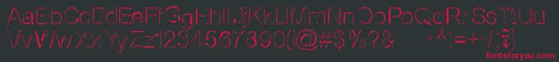 Nothernbooksale Font – Red Fonts on Black Background