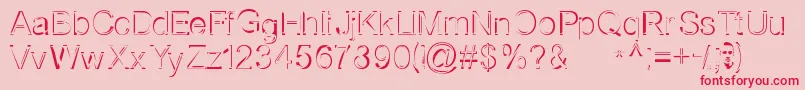Nothernbooksale Font – Red Fonts on Pink Background