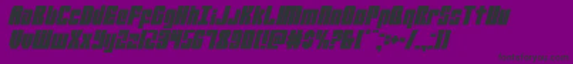 Mobileinfantrycondital Font – Black Fonts on Purple Background