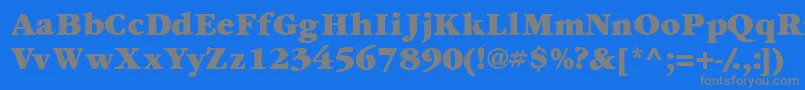 Garamondexblackssk Font – Gray Fonts on Blue Background