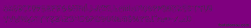 2toon2v2s Font – Black Fonts on Purple Background