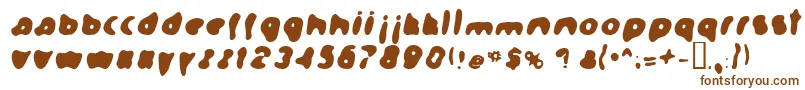 Шрифт Formation – коричневые шрифты на белом фоне