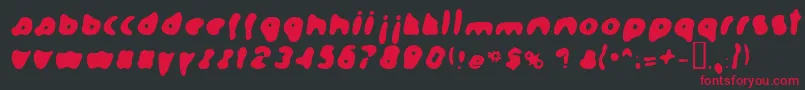 Formation Font – Red Fonts on Black Background