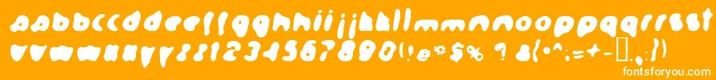Formation Font – White Fonts on Orange Background
