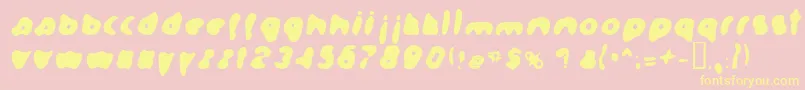 Formation Font – Yellow Fonts on Pink Background