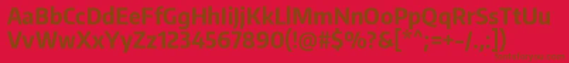 EncodesanscondensedBold Font – Brown Fonts on Red Background