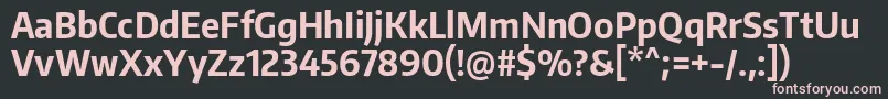EncodesanscondensedBold Font – Pink Fonts on Black Background