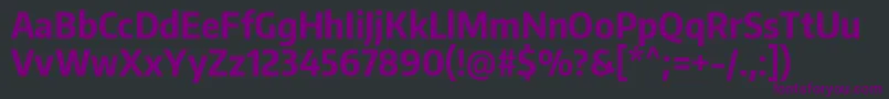 Шрифт EncodesanscondensedBold – фиолетовые шрифты на чёрном фоне
