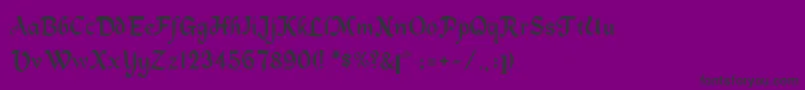 BaileyLight Font – Black Fonts on Purple Background
