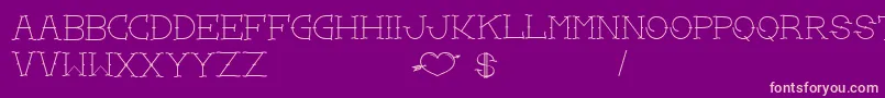 LoveYouMom Font – Pink Fonts on Purple Background