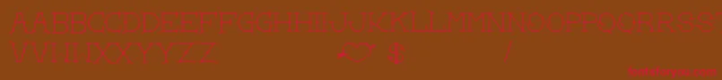 LoveYouMom Font – Red Fonts on Brown Background