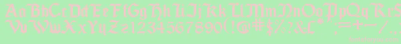 SeagramTfb Font – Pink Fonts on Green Background