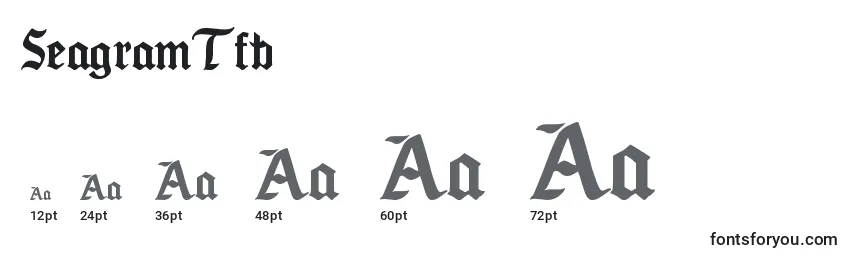 SeagramTfb Font Sizes