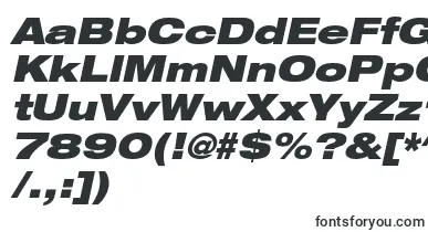  HelveticaneueltstdBlkexo font