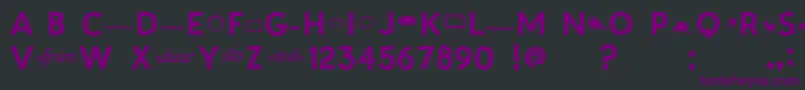 Patagoniab Font – Purple Fonts on Black Background