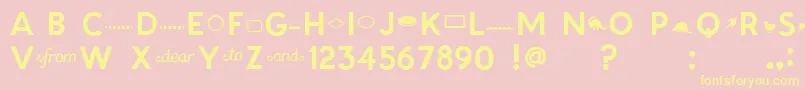 Patagoniab Font – Yellow Fonts on Pink Background