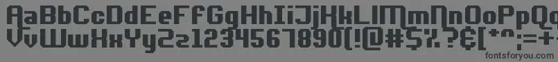 AdventureRequest Font – Black Fonts on Gray Background