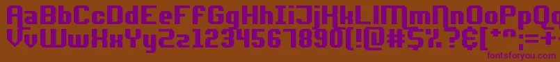 AdventureRequest Font – Purple Fonts on Brown Background