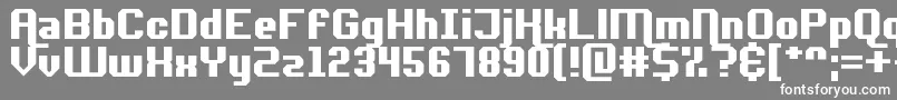 フォントAdventureRequest – 灰色の背景に白い文字