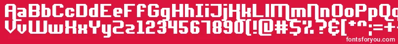 フォントAdventureRequest – 赤い背景に白い文字