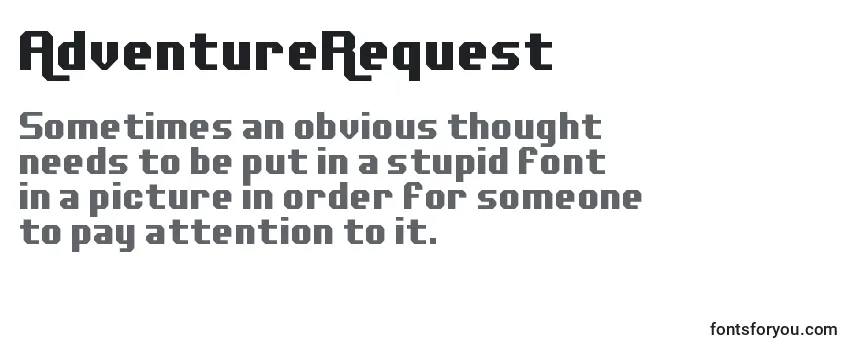AdventureRequest Font