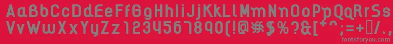 Police AikelsoB – polices grises sur fond rouge