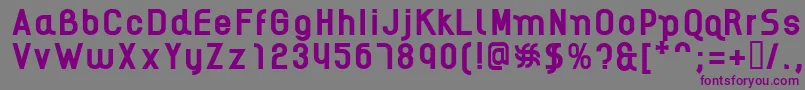 AikelsoB Font – Purple Fonts on Gray Background