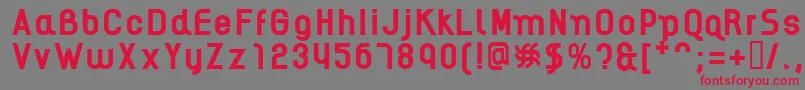 AikelsoB Font – Red Fonts on Gray Background