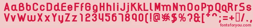 AikelsoB Font – Red Fonts on Pink Background