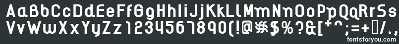 Шрифт AikelsoB – белые шрифты на чёрном фоне