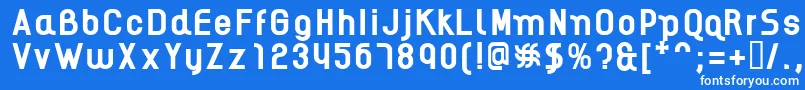 AikelsoB Font – White Fonts on Blue Background